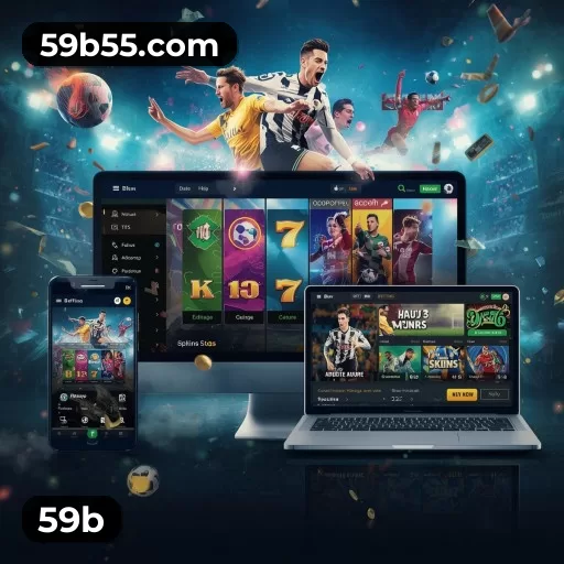 App 59b com catálogo premium, PIX e suporte 24/7